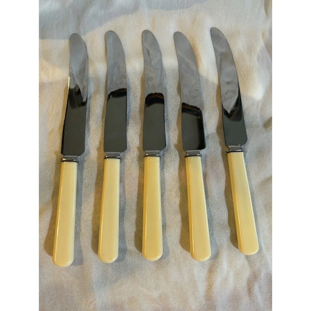 New French Hollow Knife Produx (Stainless by Sheffield‎ Steel Lot of 6